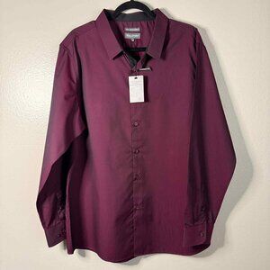 Wall Street Burgundy Classic Fit